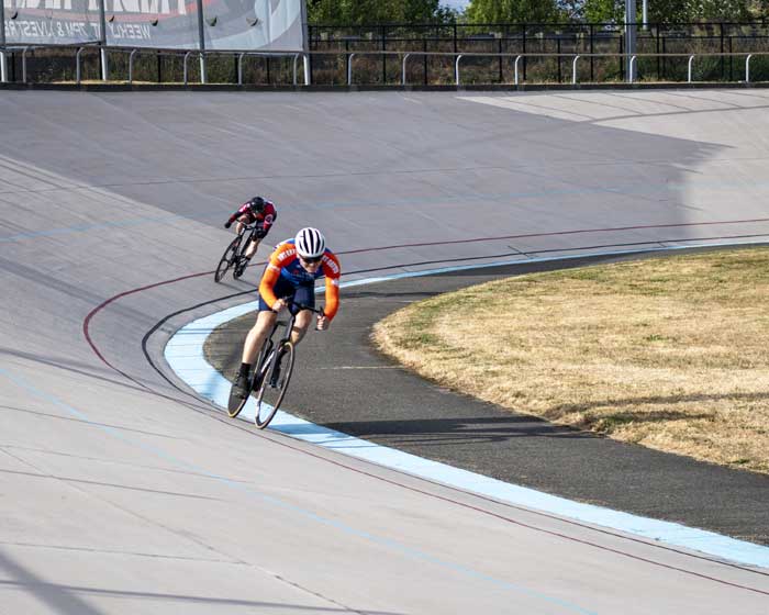 Eva Lin Racing at Hellyer Velodrome