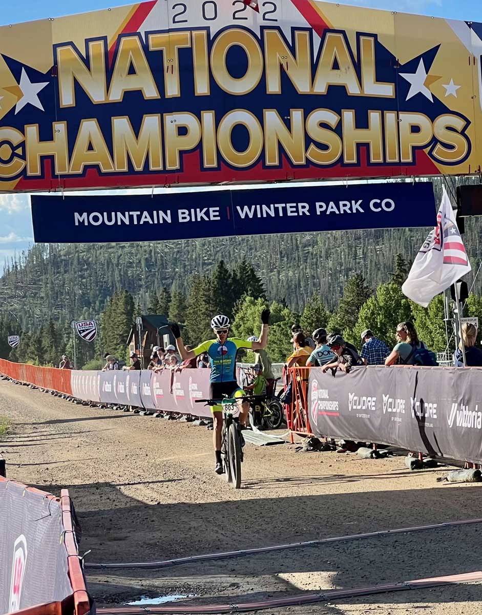 Chris Peck wins Mountain Bike championships National