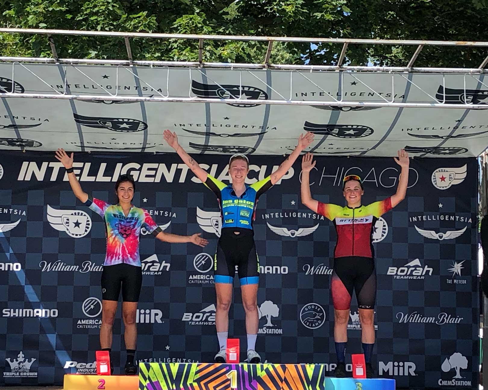 Tess Edwards on Podium, Overall Champion
