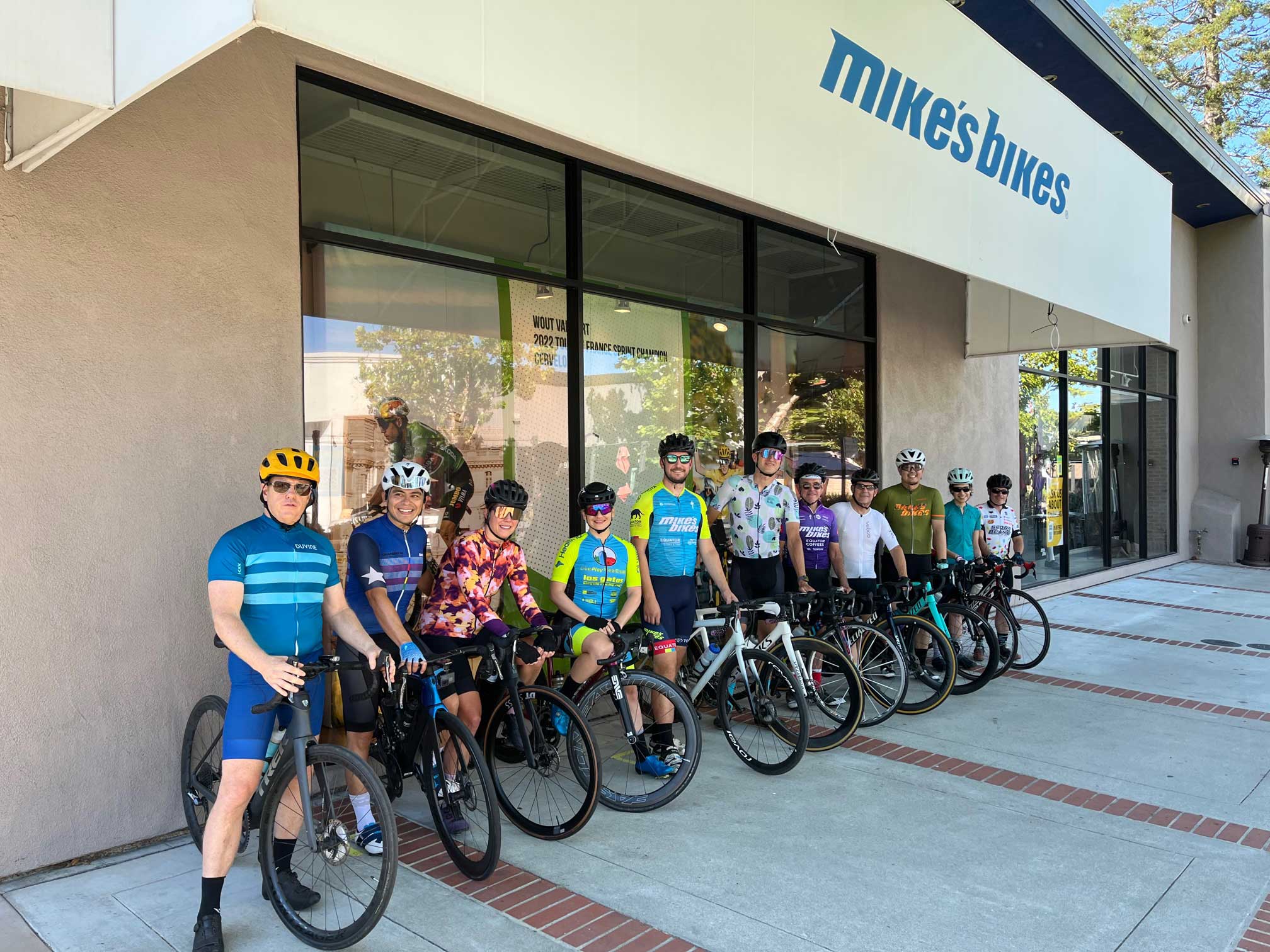 Weekend Rides Start from Mike's  Bikes